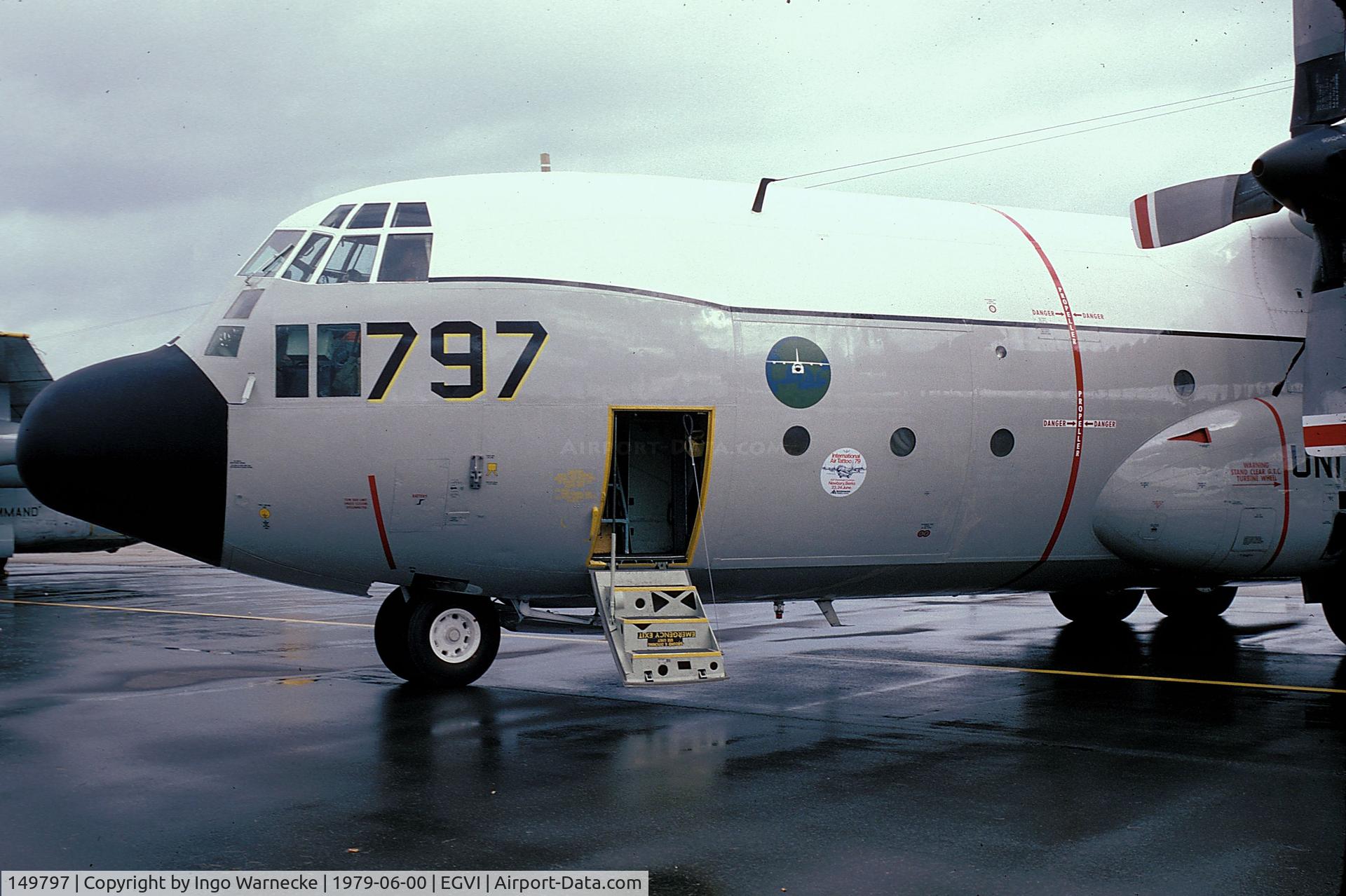 149797, Lockheed C-130F Hercules C/N 282-3666, Lockheed C-130F Hercules of the USN at the 1979 International Air Tattoo, Greenham Common