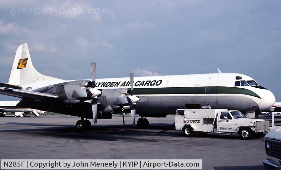 N285F, 1959 Lockheed L-188C(F) Electra C/N 1107, Ready for delivery to Lynden Air Cargo - September 1995