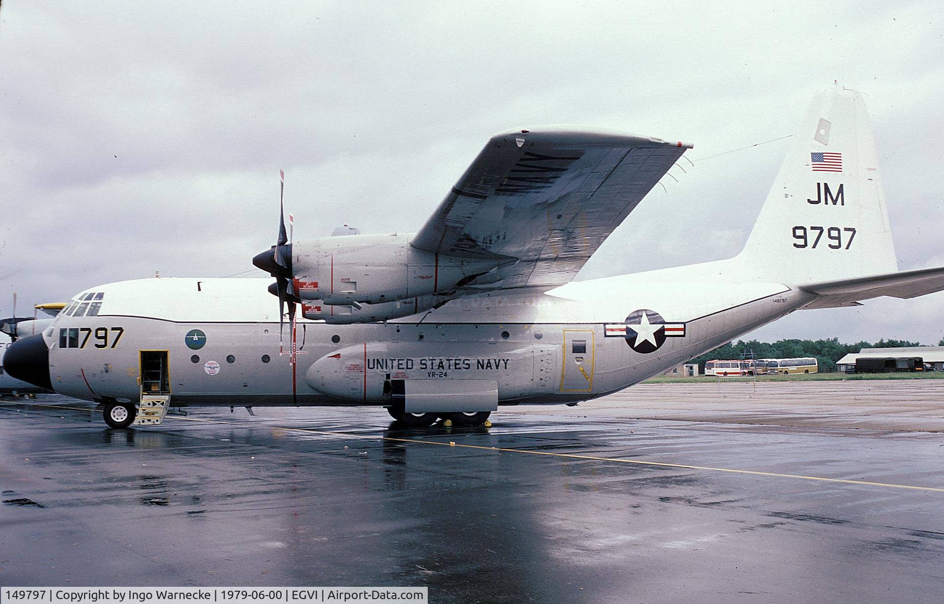 149797, Lockheed C-130F Hercules C/N 282-3666, Lockheed C-130F Hercules of the USN at the 1979 International Air Tattoo, Greenham Common