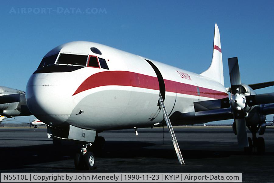 N5510L, 1958 Lockheed L-188A(F) Electra C/N 1014, Nov. 1990
