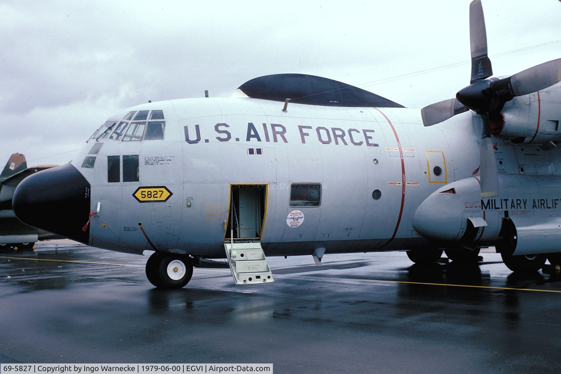 69-5827, 1969 Lockheed HC-130N Hercules C/N 382-4376, Lockheed HC-130N Hercules of the USAF at the 1979 International Air Tattoo, Greenham Common