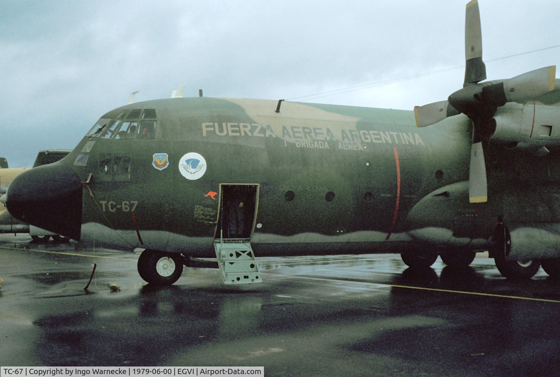TC-67, 1975 Lockheed C-130H Hercules C/N 382-4576, Lockheed C-130H Hercules of the Fuerza Aerea Argentina at the 1979 International Air Tattoo, Greenham Common