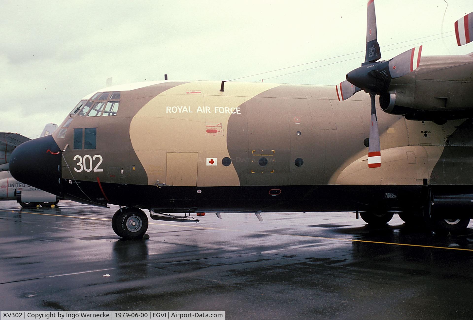 XV302, Lockheed C-130K Hercules C.1 C/N 382-4270, Lockheed C-130K Hercules C1 of the RAF at the 1979 International Air Tattoo, Greenham Common