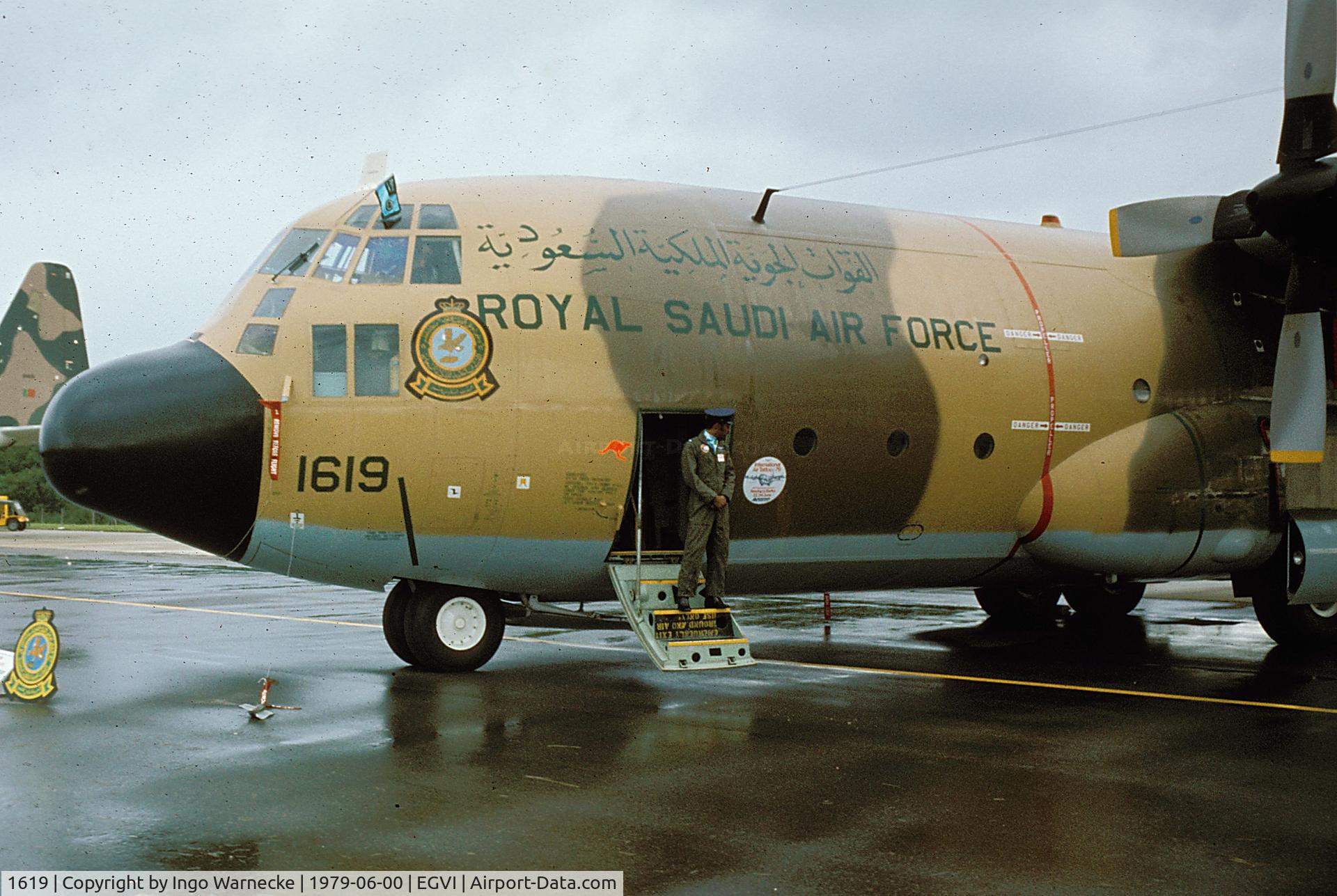 1619, 1968 Lockheed C-130H Hercules C/N 382-4758, Lockheed C-130H Hercules of the Royal Saudi Air Force at the 1979 International Air Tattoo, Greenham Common