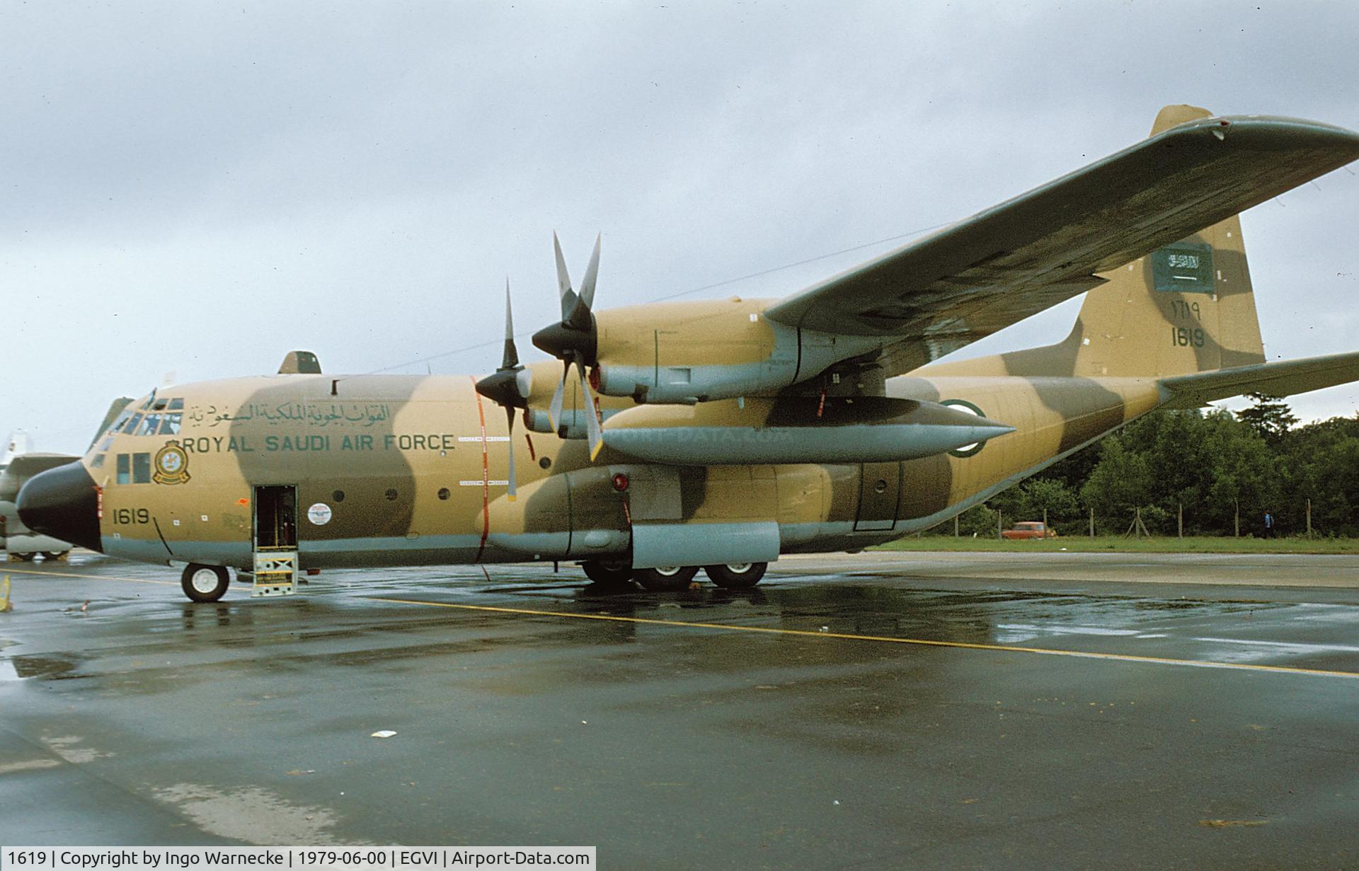 1619, 1968 Lockheed C-130H Hercules C/N 382-4758, Lockheed C-130H Hercules of the Royal Saudi Air Force at the 1979 International Air Tattoo, Greenham Common
