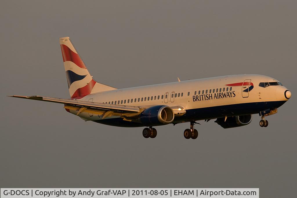G-DOCS, 1992 Boeing 737-436 C/N 25852, British Airways 737-400