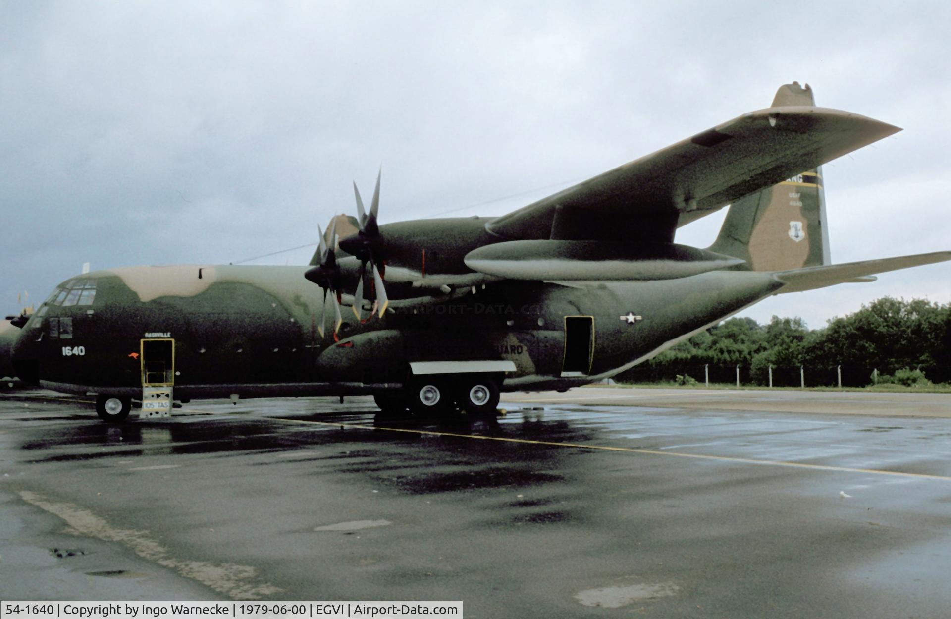 54-1640, 1954 Lockheed C-130A Hercules C/N 182-3027, Lockheed C-130A Hercules of the USAF (TN ANG) at the 1979 International Air Tattoo, Greenham Common