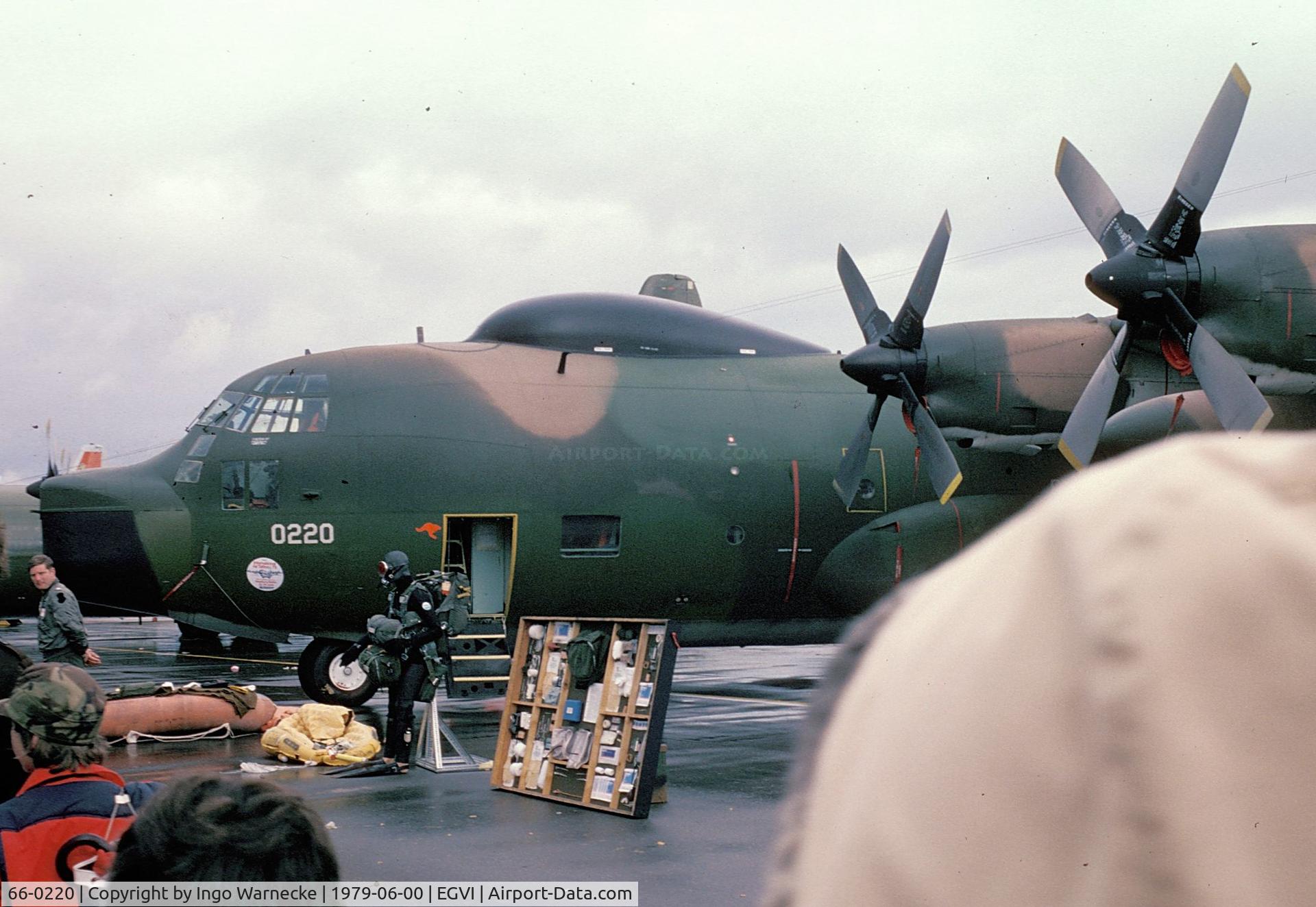 66-0220, 1966 Lockheed HC-130P Hercules C/N 382-4179, Lockheed HC-130P Hercules of the USAF at the 1979 International Air Tattoo, Greenham Common