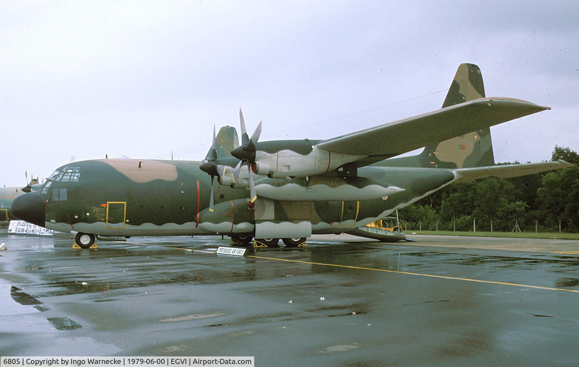 6805, 1978 Lockheed C-130H Hercules C/N 382-4778, Lockheed C-130H Hercules of the Forca Aerea Portuguesa at the 1979 International Air Tattoo, Greenham Common
