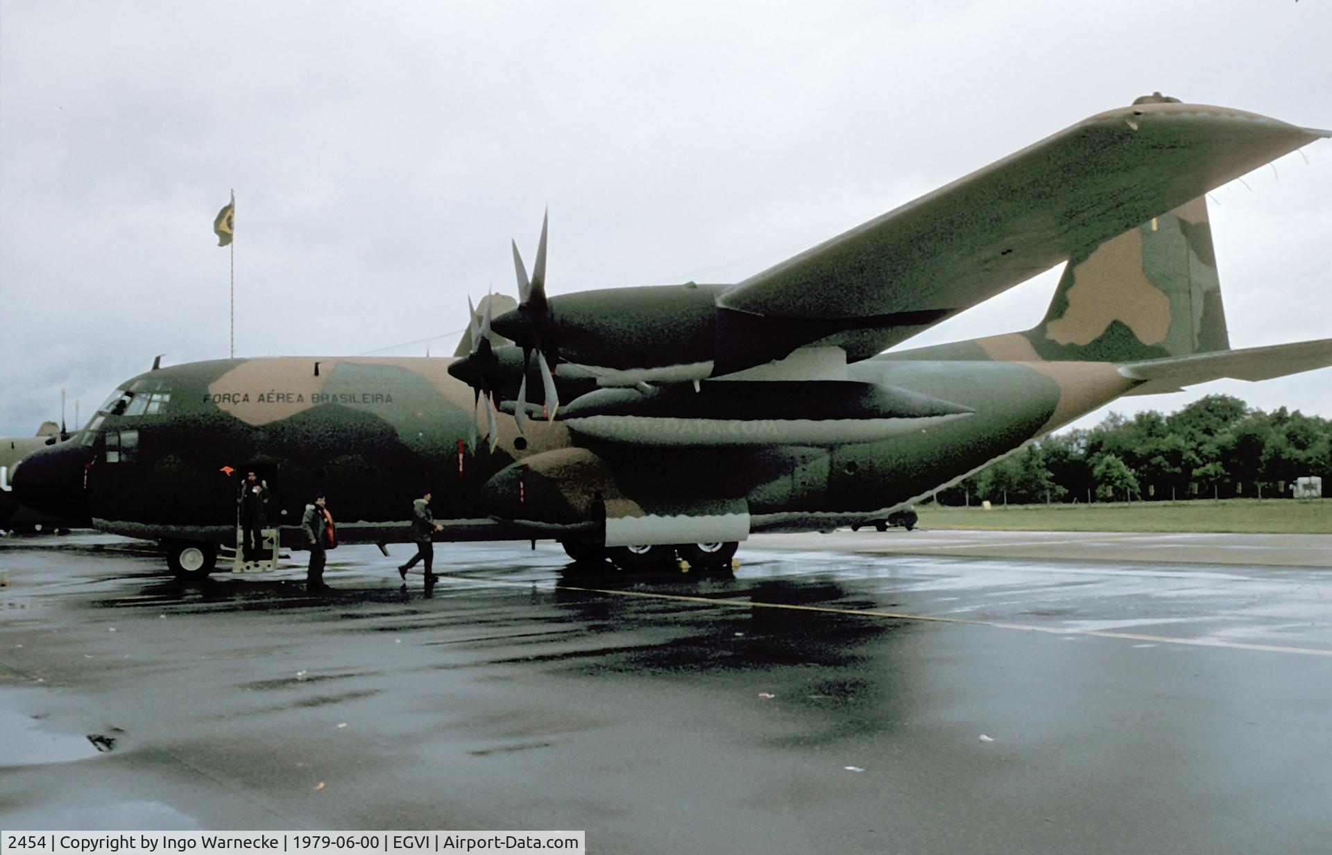 2454, Lockheed C-130E Hercules C/N 382-4114, Lockheed C-130E Hercules of the Forca Aerea Brasileira at the 1979 International Air Tattoo, Greenham Common