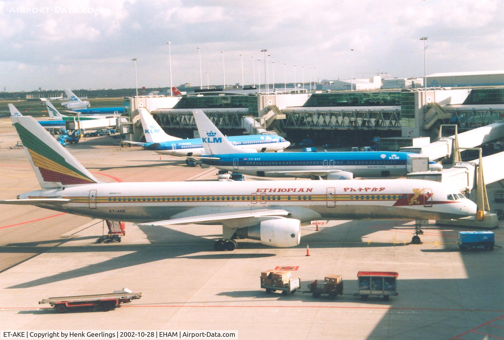 ET-AKE, 1992 Boeing 757-260/ER C/N 26057/444, Ethiopian