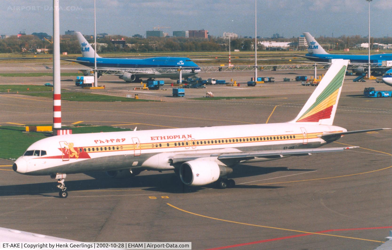 ET-AKE, 1992 Boeing 757-260/ER C/N 26057/444, Ethiopian