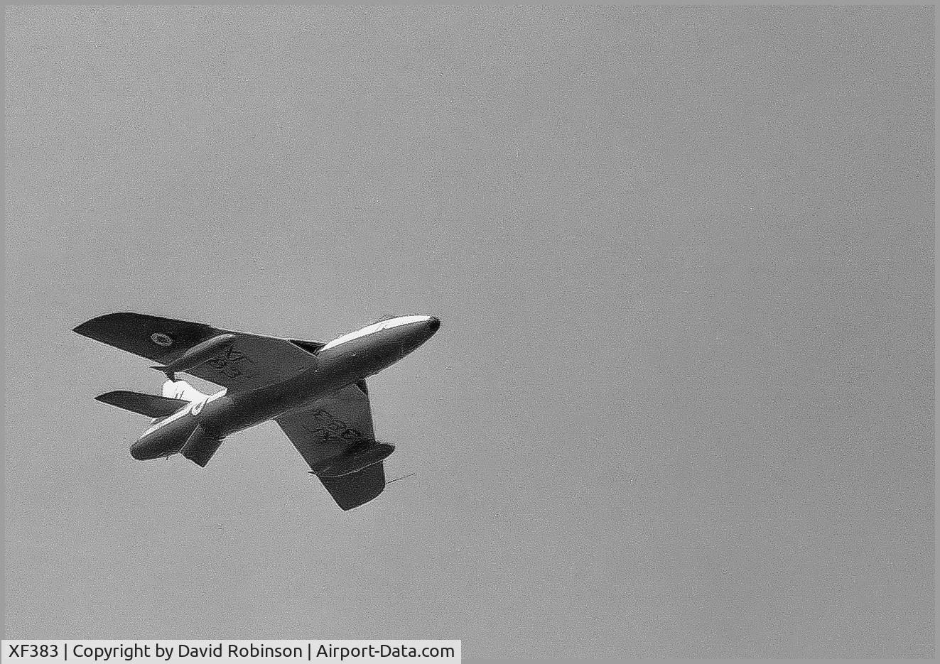 XF383, 1956 Hawker Hunter F.6 C/N S4/U/3283, Air Display Doncaster early 1970's