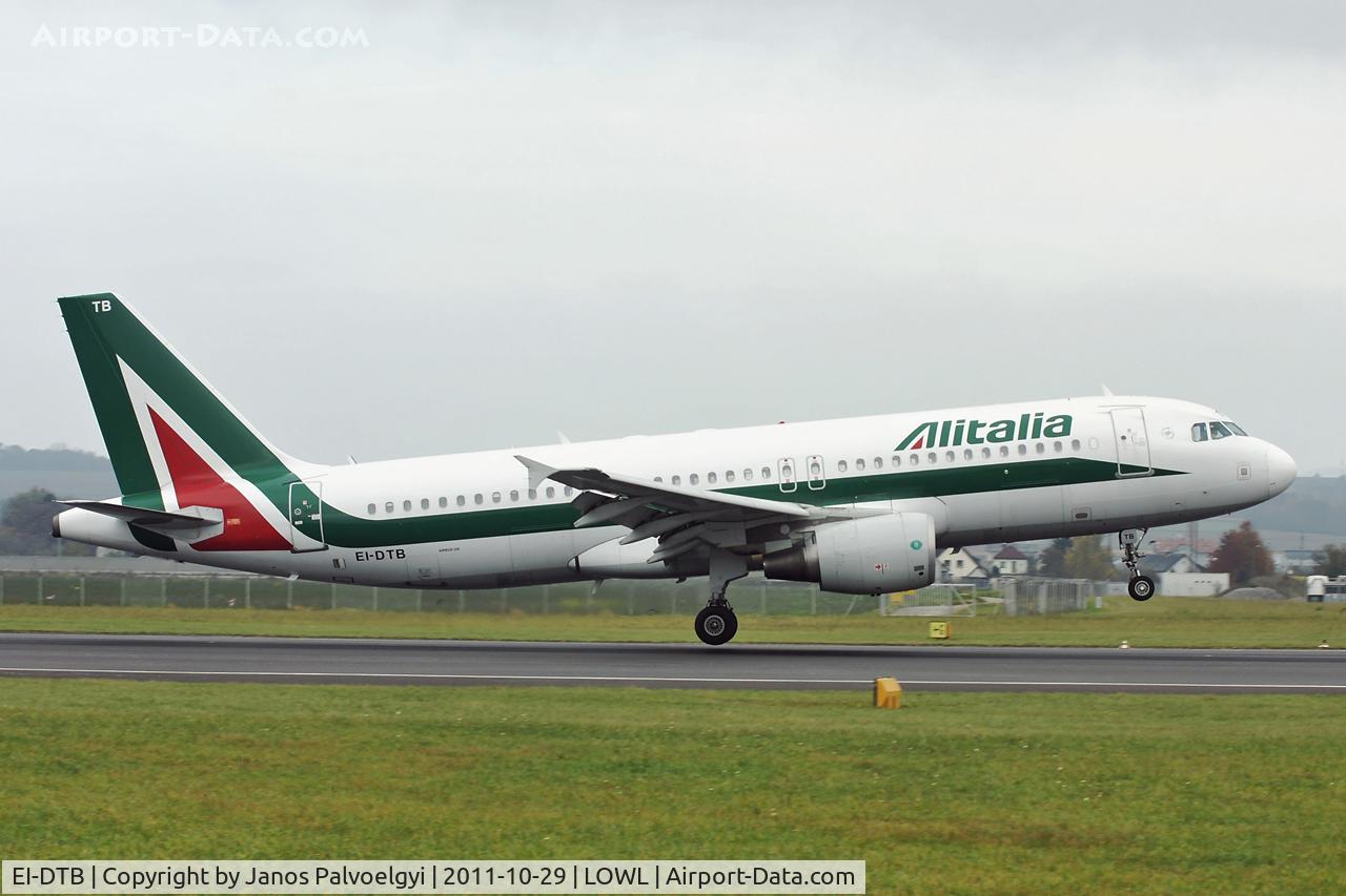 EI-DTB, 2009 Airbus A320-216 C/N 3815, Alitalia Airbus A320-216 landing in LOWL/LNZ