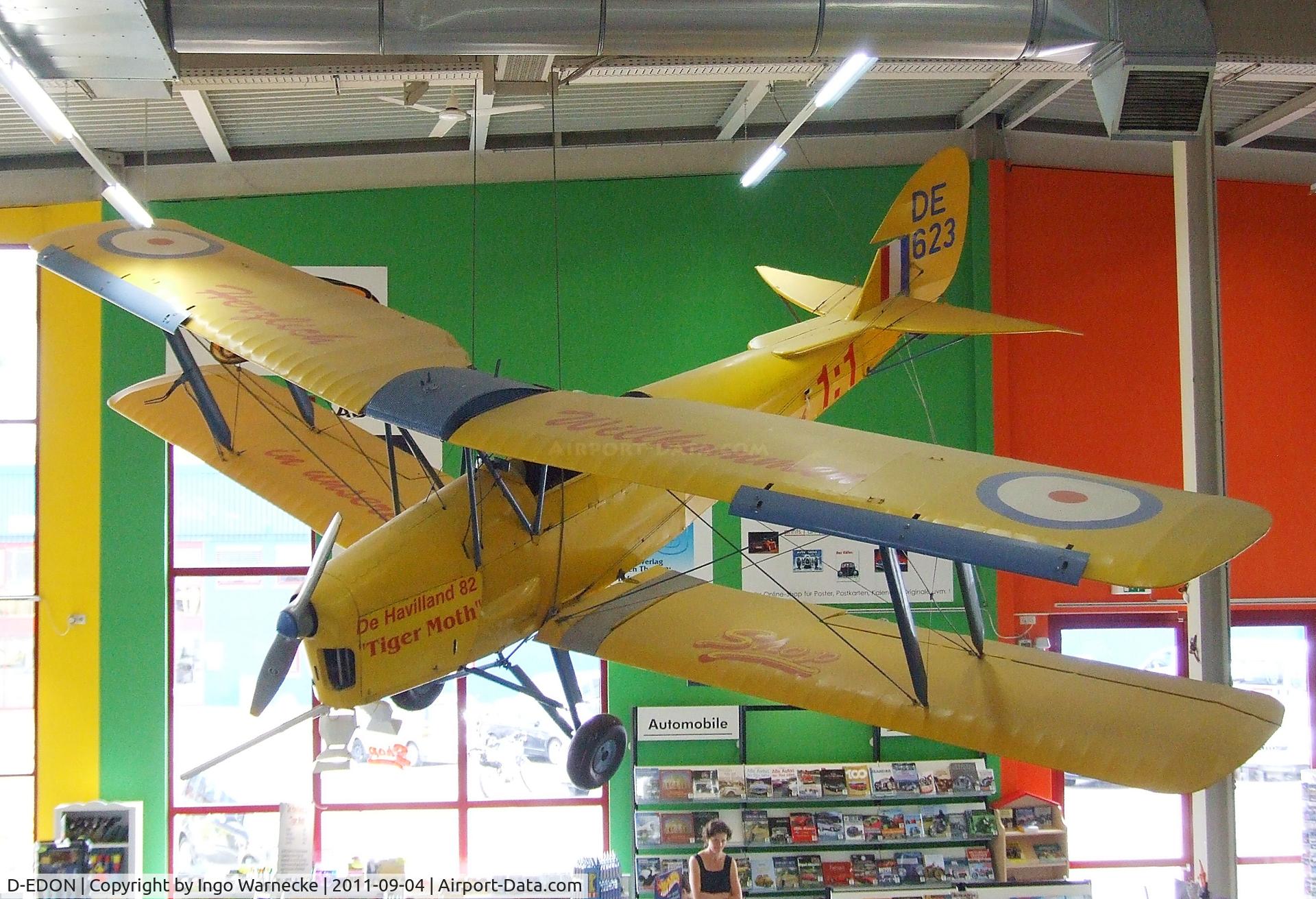 D-EDON, De Havilland DH-82A Tiger Moth II C/N 82043, De Havilland D.H.82A Tiger Moth II at the Auto & Technik Museum, Sinsheim