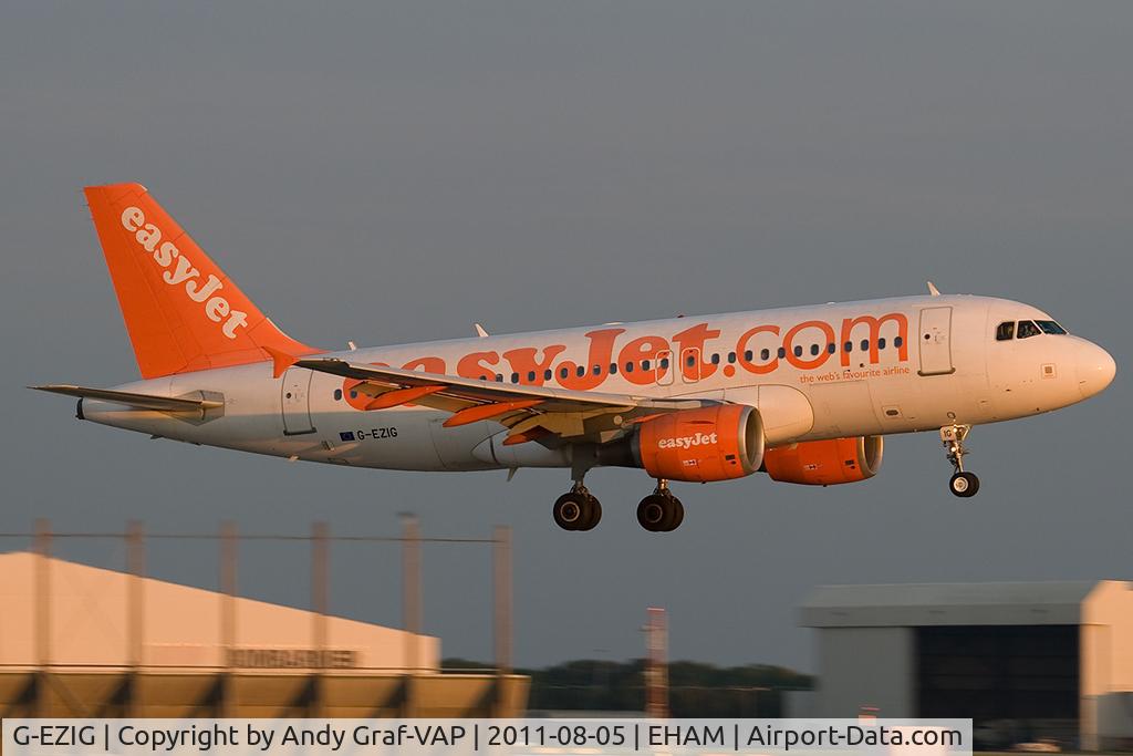 G-EZIG, 2005 Airbus A319-111 C/N 2460, Easyjet A319