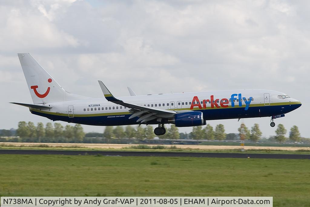 N738MA, 2004 Boeing 737-8Q8 C/N 32799, Arkefly 737-800