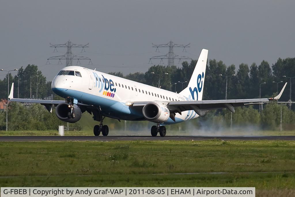 G-FBEB, 2006 Embraer 195LR (ERJ-190-200LR) C/N 19000057, FlyBe EMB190