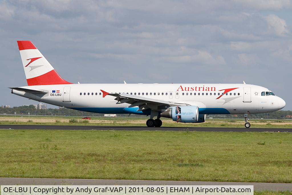 OE-LBU, 2001 Airbus A320-214 C/N 1478, Austrian Airlines A320