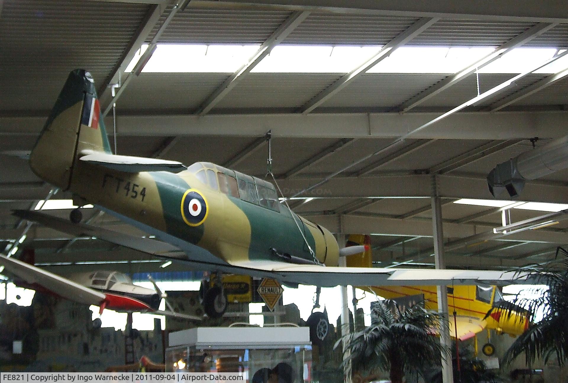 FE821, Noorduyn AT-16 Harvard IIB C/N 14-555, North American (Noorduyn) AT-16 Harvard IIB at the Auto & Technik Museum, Sinsheim