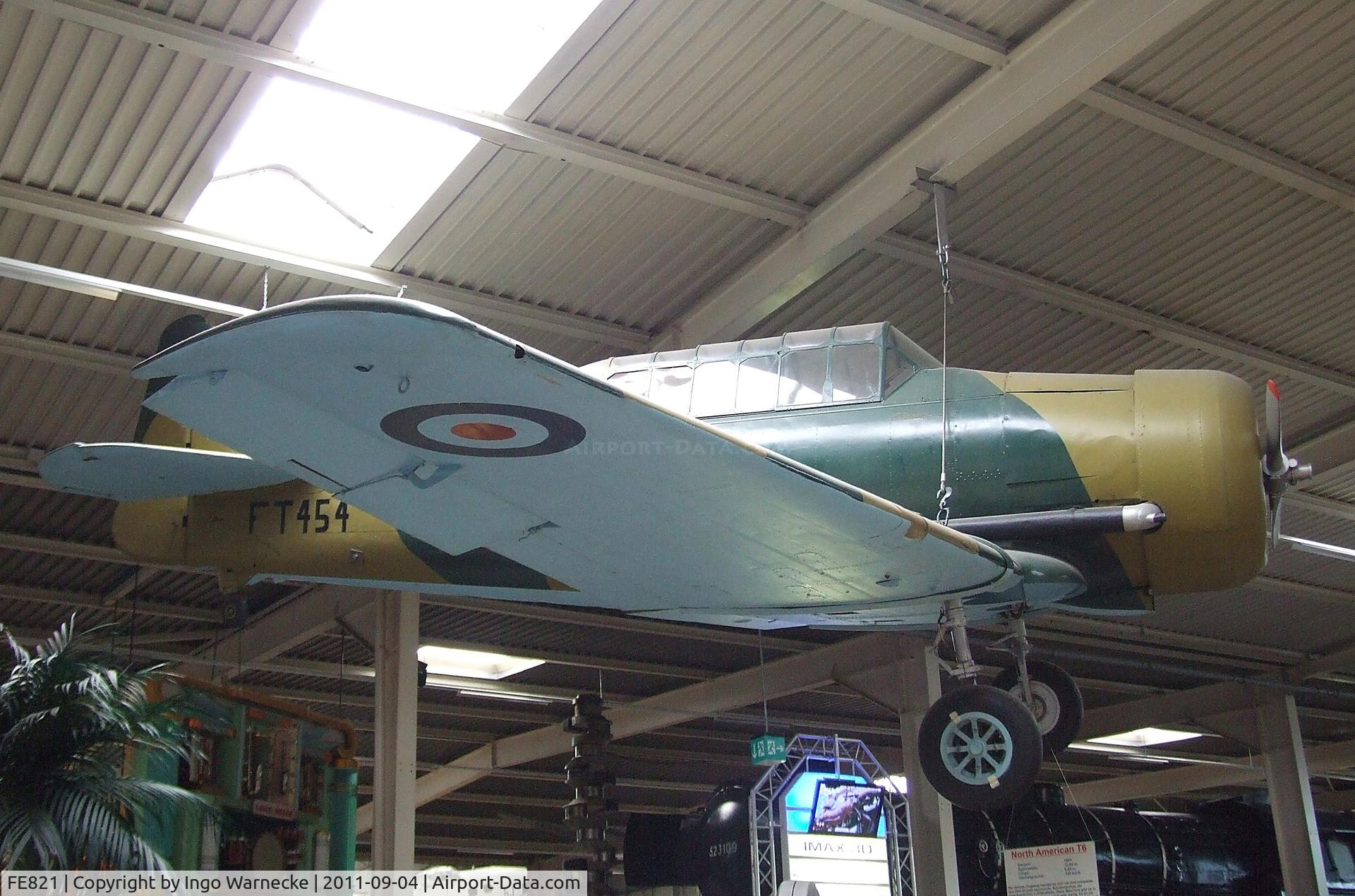 FE821, Noorduyn AT-16 Harvard IIB C/N 14-555, North American (Noorduyn) T-6 / AT-16 Harvard II B at the Auto & Technik Museum, Sinsheim