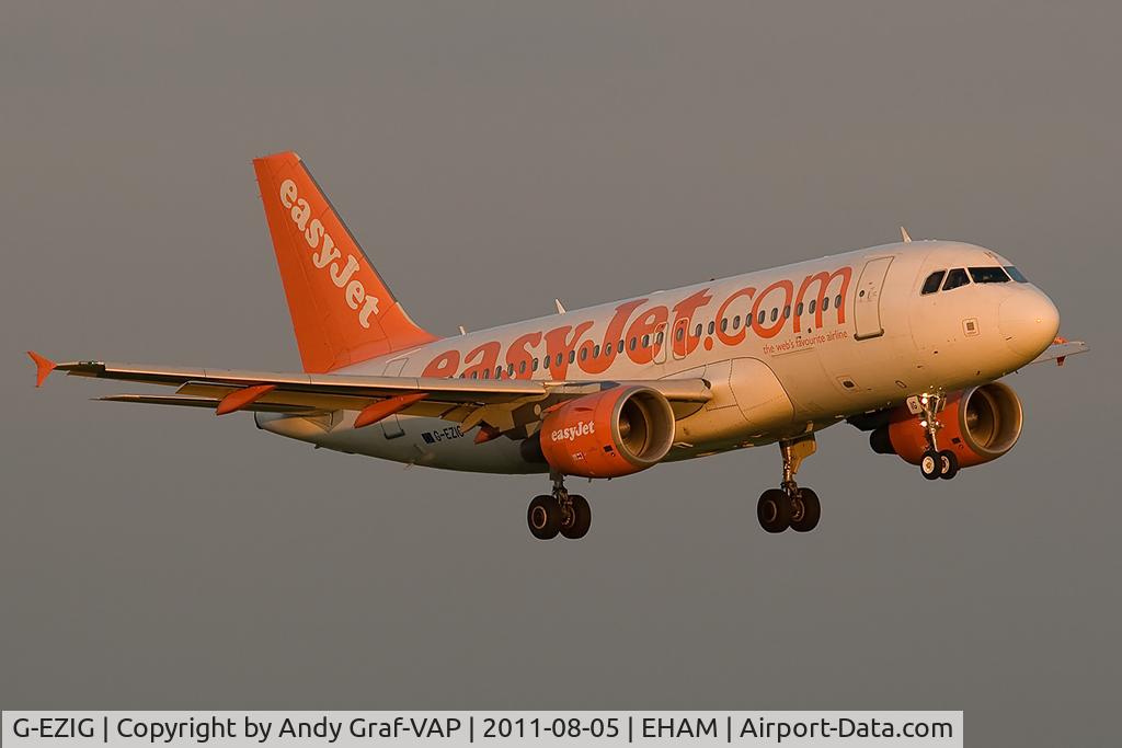 G-EZIG, 2005 Airbus A319-111 C/N 2460, Easyjet A319