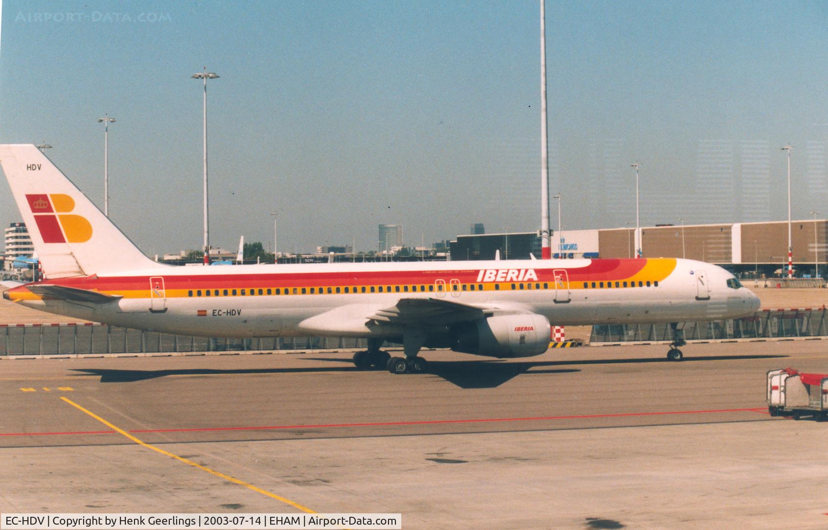 EC-HDV, 1999 Boeing 757-256 C/N 26254, Iberia