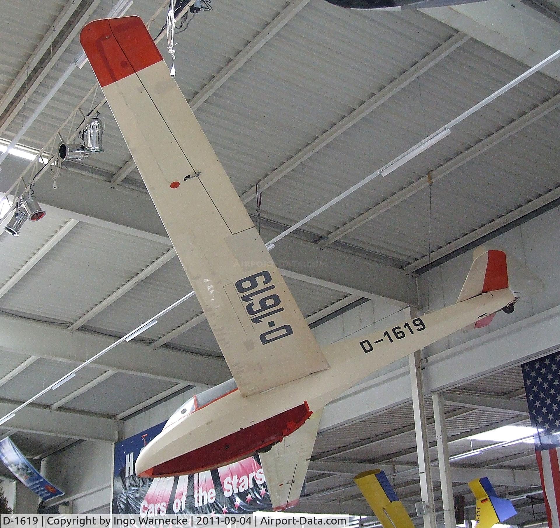 D-1619, 1956 Scheibe Bergfalke II/55 C/N 374, Scheibe Bergfalke II/55 at the Auto & Technik Museum, Sinsheim