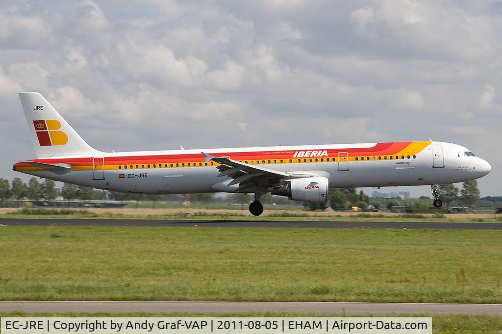 EC-JRE, 2006 Airbus A321-211 C/N 2756, Iberia A321
