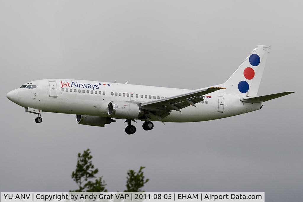 YU-ANV, 1988 Boeing 737-3H9 C/N 24140, JAT 737-300