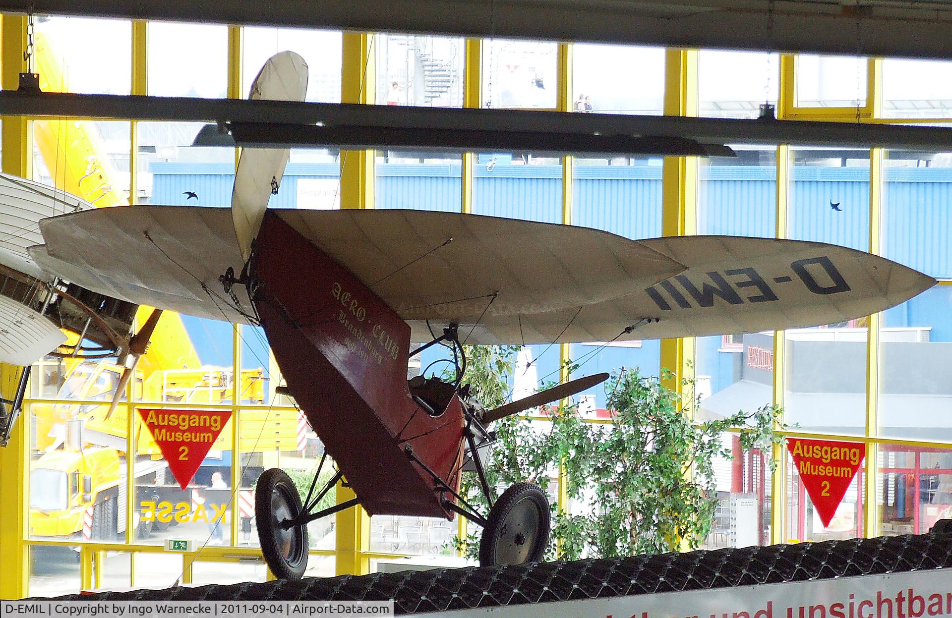 D-EMIL, Mignet HM.14 Pou-du-Ciel C/N 114, Mignet HM.14 Pou-du-Ciel at the Auto & Technik Museum, Sinsheim