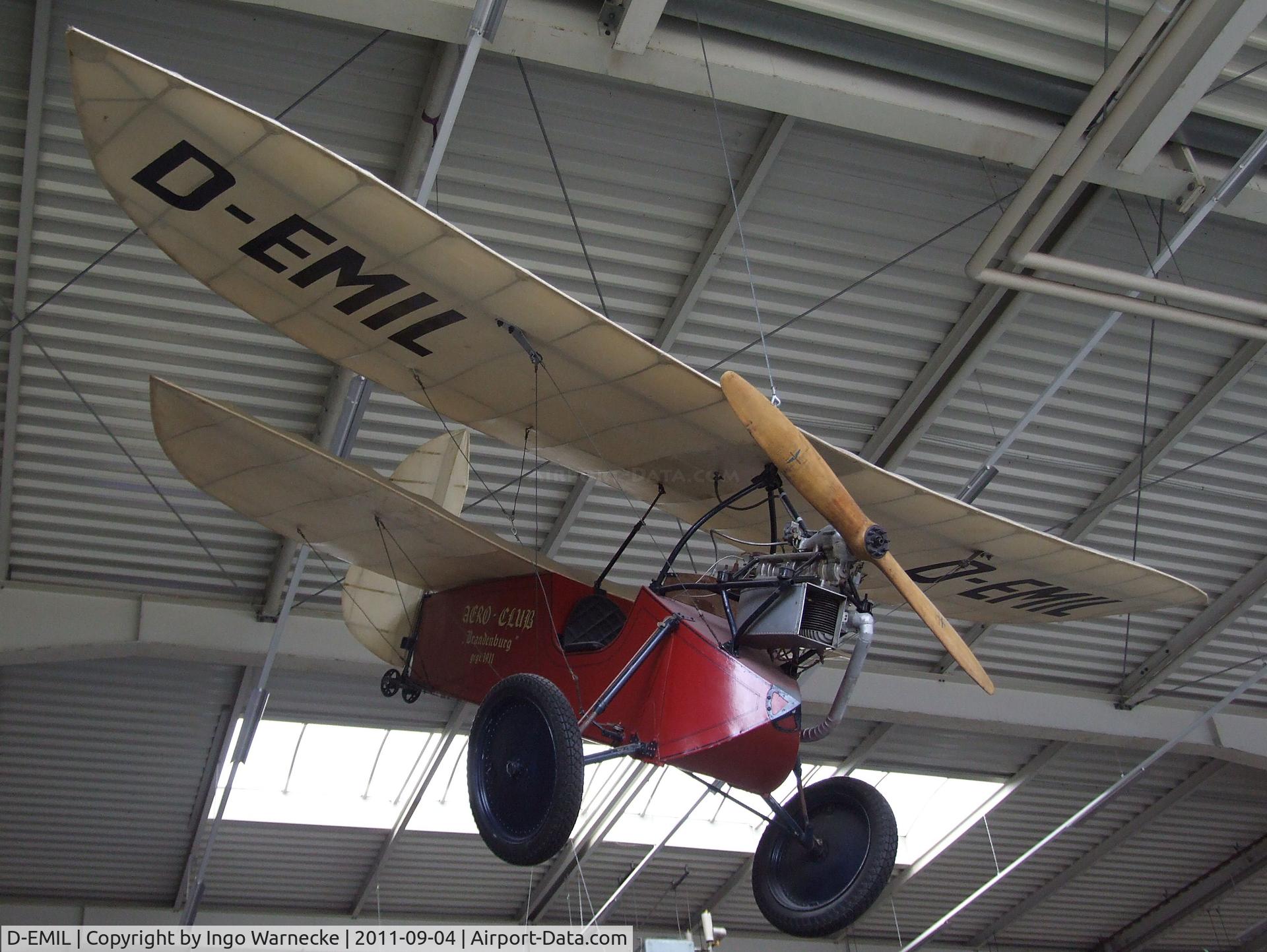 D-EMIL, Mignet HM.14 Pou-du-Ciel C/N 114, Mignet HM.14 Pou-du-Ciel at the Auto & Technik Museum, Sinsheim