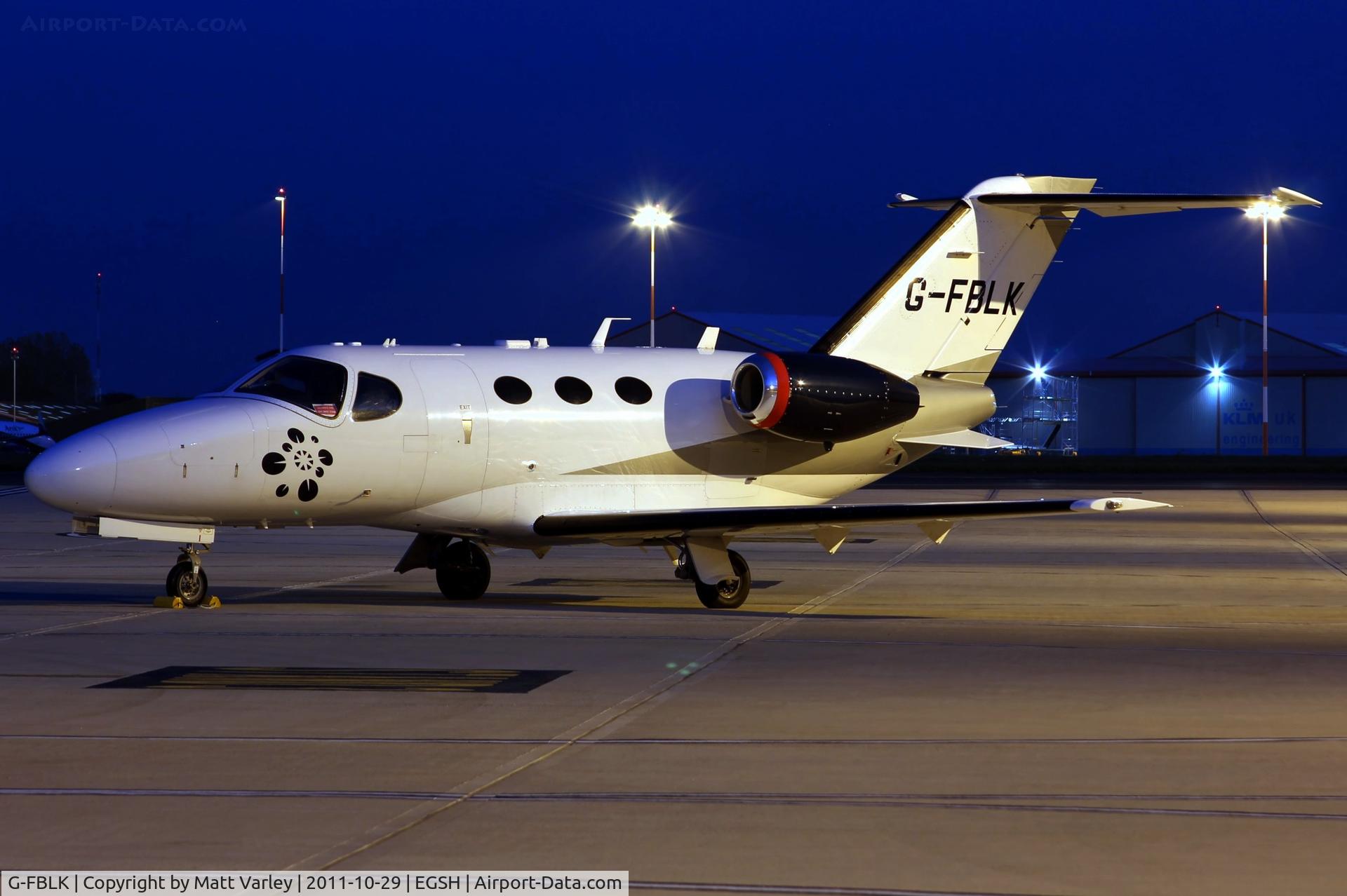 G-FBLK, 2007 Cessna 510 Citation Mustang Citation Mustang C/N 510-0027, Sat on stand at Saxon Air.