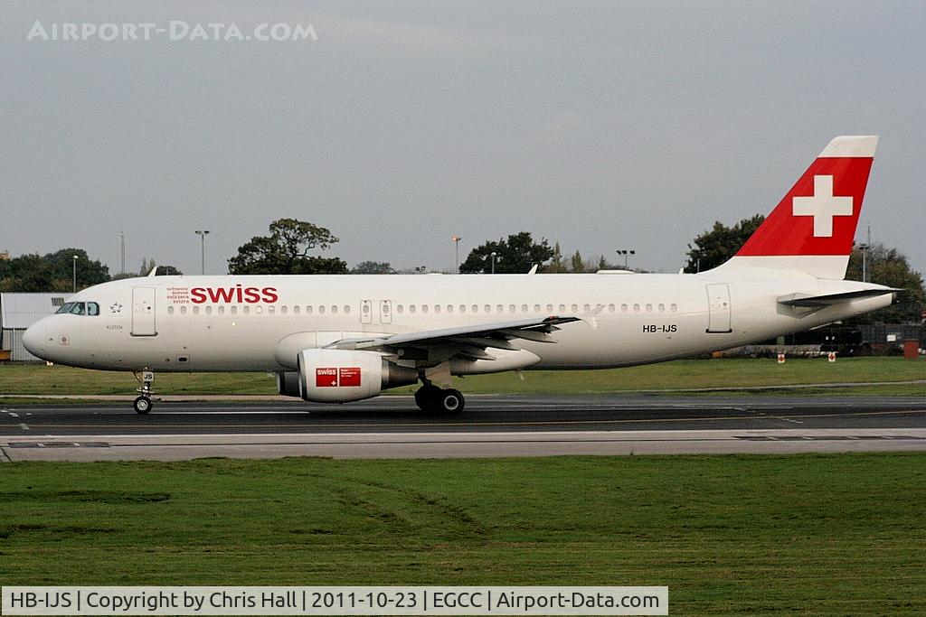 HB-IJS, 1998 Airbus A320-214 C/N 782, Swiss International Air Lines A320 departing from RW23R