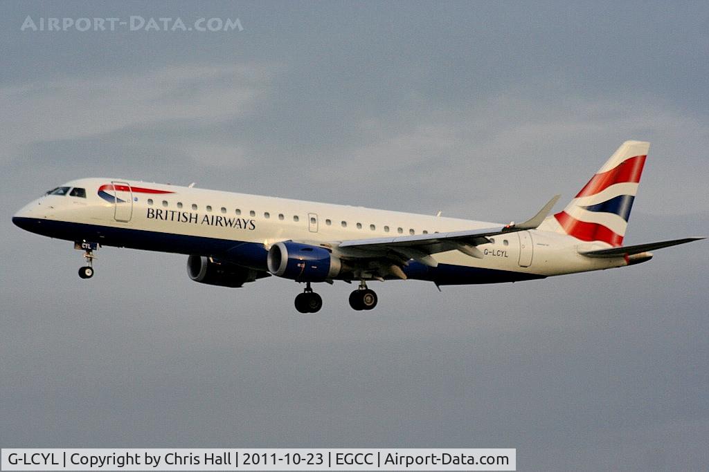 G-LCYL, 2010 Embraer 190SR (ERJ-190-100SR) C/N 19000346, BA CityFlyer