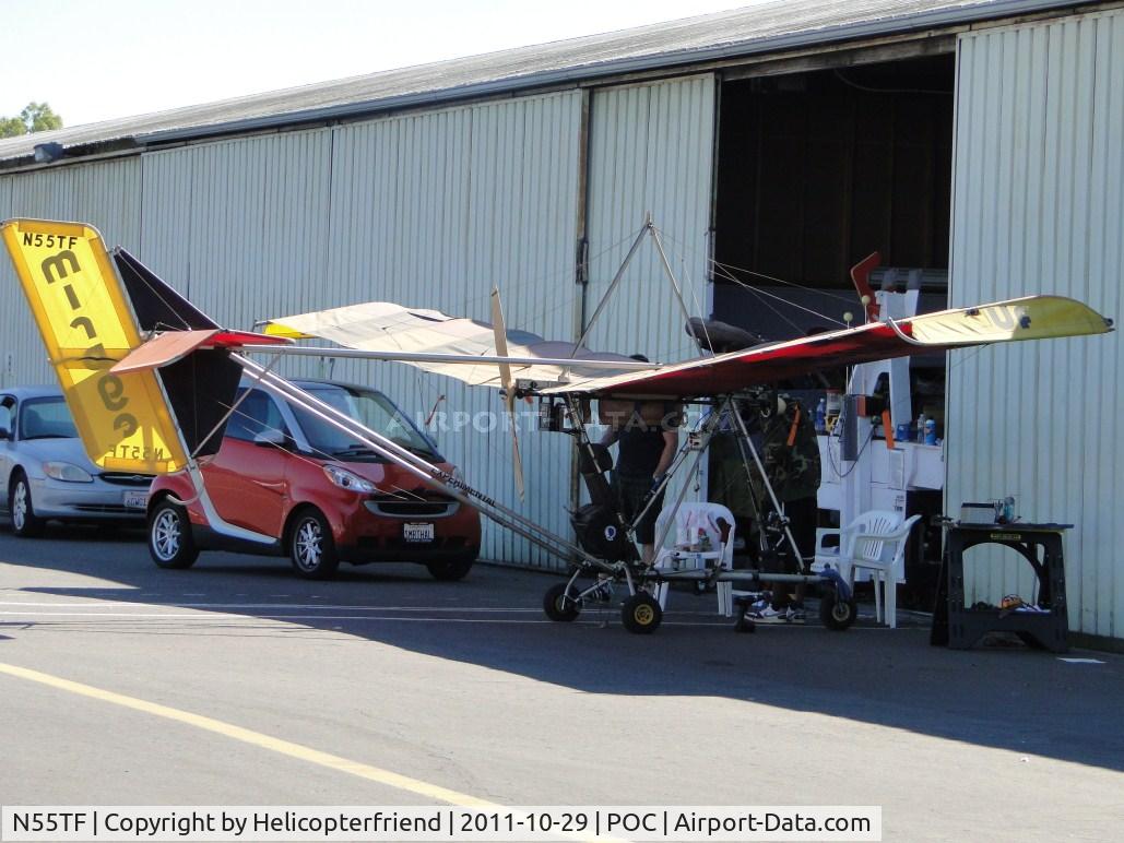 N55TF, Tri Flight Inc Mirage C/N M450, Parked at hanger undergoing repairs