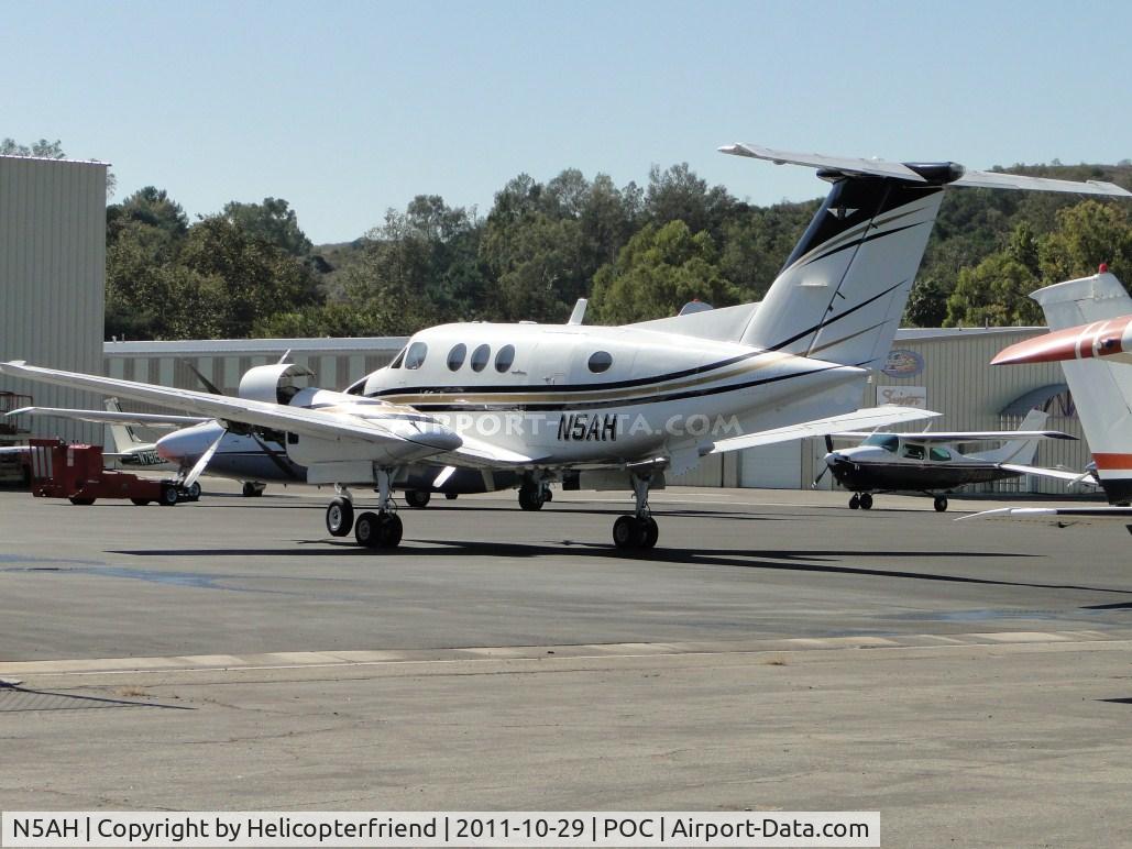 N5AH, 1980 Beech F90 King Air C/N LA-53, Parked at Howard Aviation with cowlings open for engine work