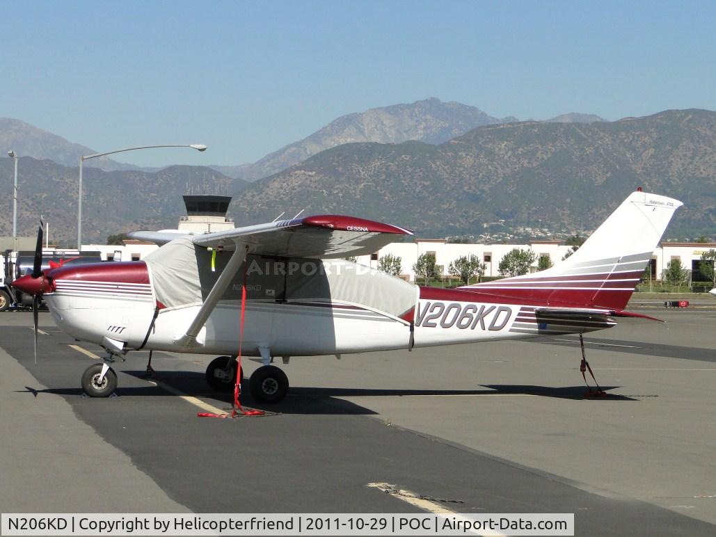 N206KD, 1979 Cessna TU206G Turbo Stationair C/N U20604981, Covered up, tied down and parked in transient parking