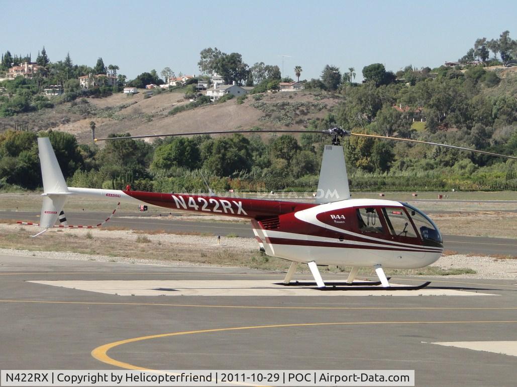 N422RX, 2001 Robinson R44 C/N 1094, Parked at the west helipad area