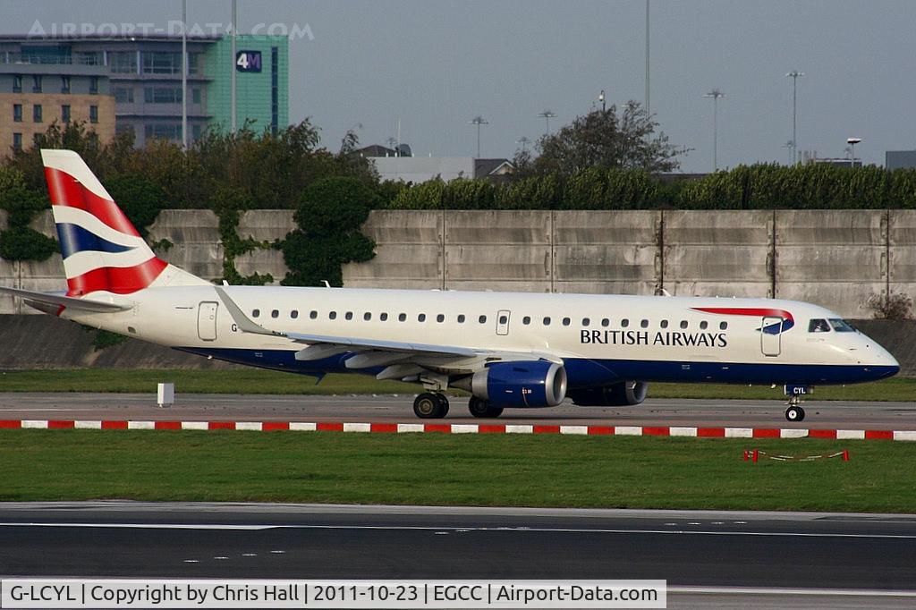 G-LCYL, 2010 Embraer 190SR (ERJ-190-100SR) C/N 19000346, BA CityFlyer