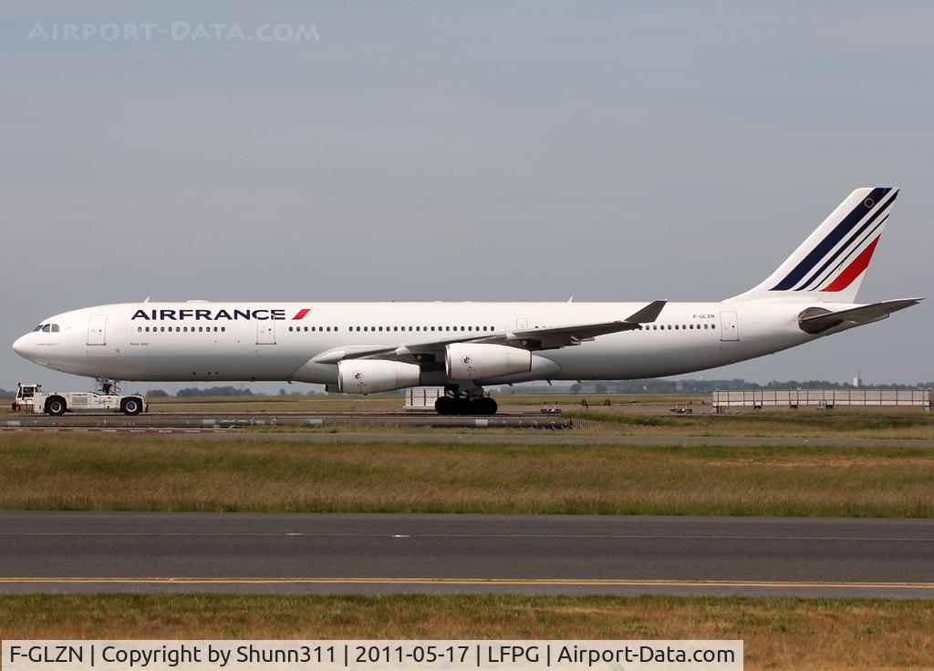 F-GLZN, 1998 Airbus A340-313X C/N 245, Taxiing to the Air France maintenance area...