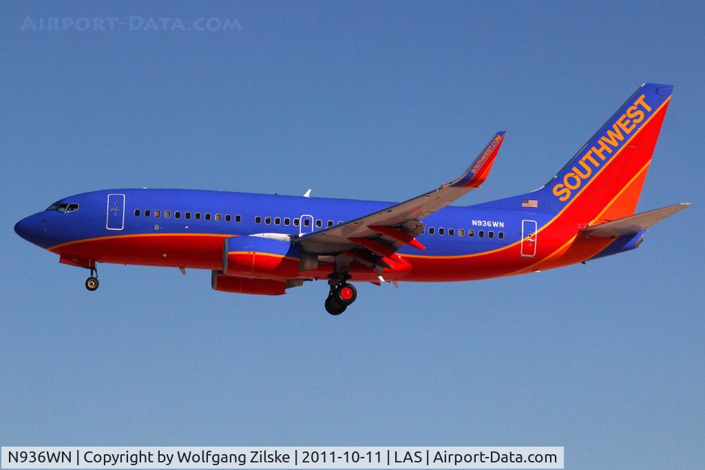 N936WN, 2009 Boeing 737-7H4 C/N 36643, visitor