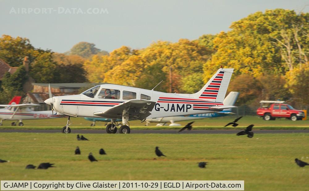 G-JAMP, 1975 Piper PA-28-151 Cherokee Warrior C/N 28-7515026,  Ex: N44762 > G-BRJU > G-JAMP - Originally owned to, Technology & Marketing Ltd in August 1989 as G-BRJU. Originally owned to, C.S.E. Aviation Ltd in April 1995 as G-JAMP and currently owned to, Lapwing Flying Group Ltd since August 2003.