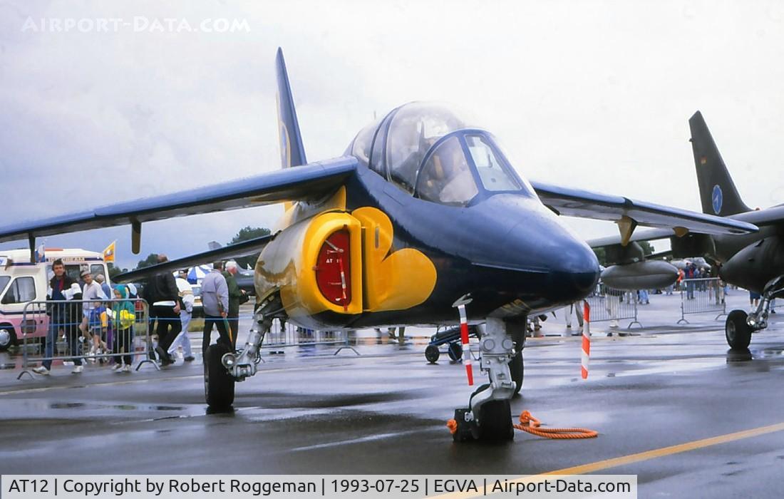 AT12, Dassault-Dornier Alpha Jet 1B C/N B12/1036, BATBIRD.75 YEARS 11 SQUADRON.