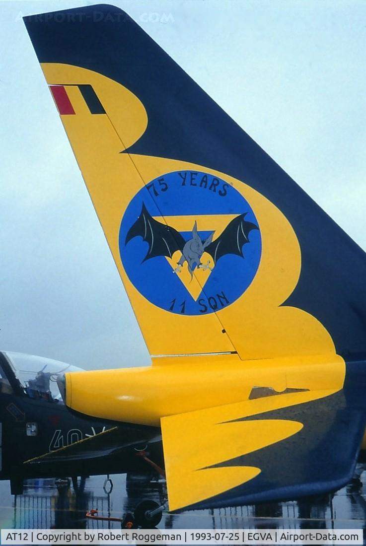 AT12, Dassault-Dornier Alpha Jet 1B C/N B12/1036, BATBIRD.75 YEARS 11 SQUADRON.