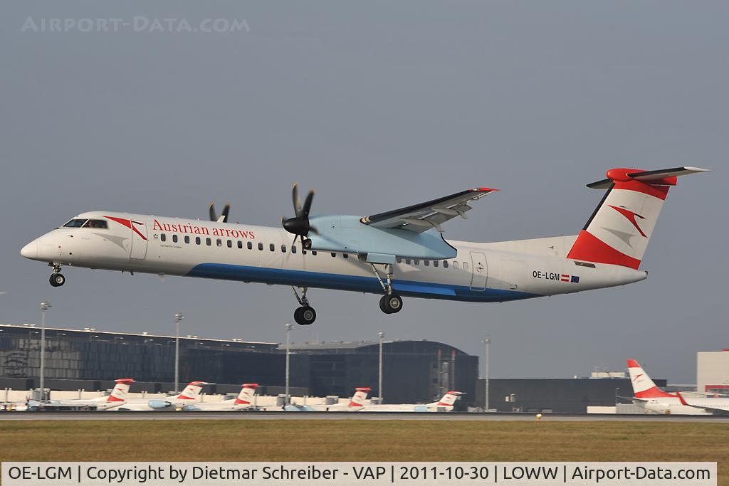 OE-LGM, 2010 De Havilland Canada DHC-8-402Q Dash 8 C/N 4319, Austrian Arrows Dash 8-400