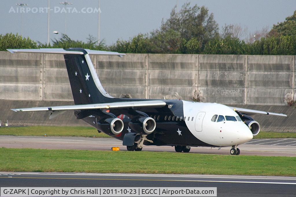 G-ZAPK, 1989 British Aerospace BAe.146-200QC Quick Change C/N E2148, Titan Airways, now painted in the black livery