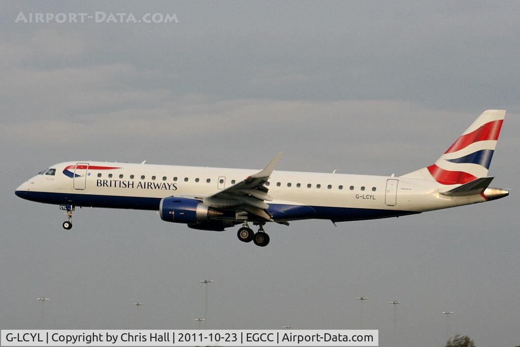 G-LCYL, 2010 Embraer 190SR (ERJ-190-100SR) C/N 19000346, BA CityFlyer