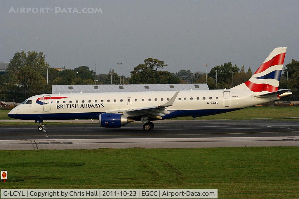 G-LCYL, 2010 Embraer 190SR (ERJ-190-100SR) C/N 19000346, BA CityFlyer