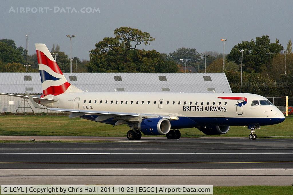 G-LCYL, 2010 Embraer 190SR (ERJ-190-100SR) C/N 19000346, BA CityFlyer